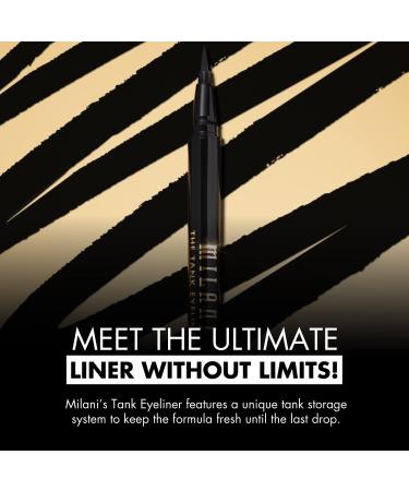 Milani The Tank Liquid Eyeliner - No-Skip Waterproof Formula - Black, Long-Lasting & Smudgeproof - Buy Online on GoSupps.com