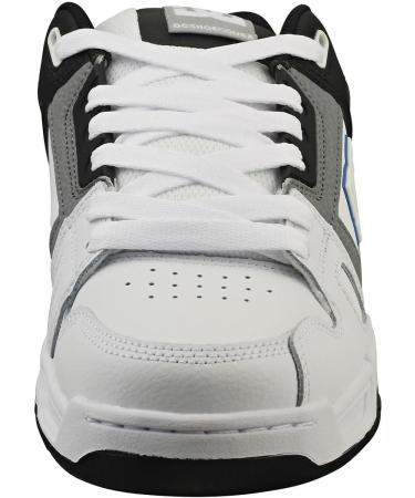 DC Shoes Men's Stag Sneaker 44 EU - White Grey Blue | Stylish & Comfortable - Shop Internationally - Buy Online on GoSupps.com