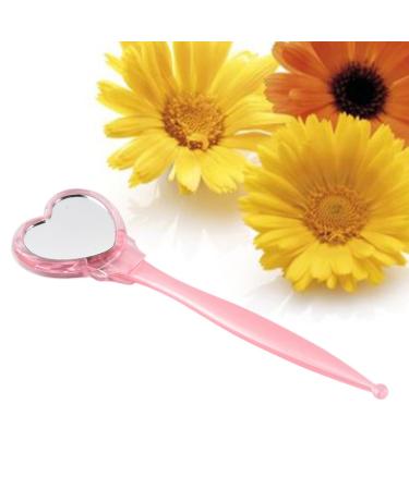 Lurrose Eyebrow Razor & Shaver with Heart Mirror - Eyebrow Trimmer & Eyelash Comb for Women (Pink) | International Shipping Available - Buy Online on GoSupps.com