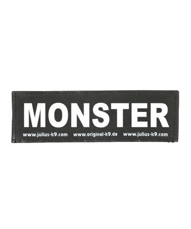 Julius-K9 162LR-K-36944 Velcro label MONSTER small black MONSTER small