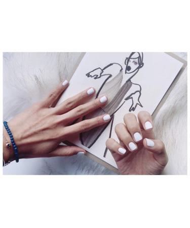 Sethexy Matte Short Fake Nails - 24 Pcs Pure White Full Coverage Acrylic Press-On Nail Tips for Women & Girls - Perfect for Any Occasion - Buy Online on GoSupps.com