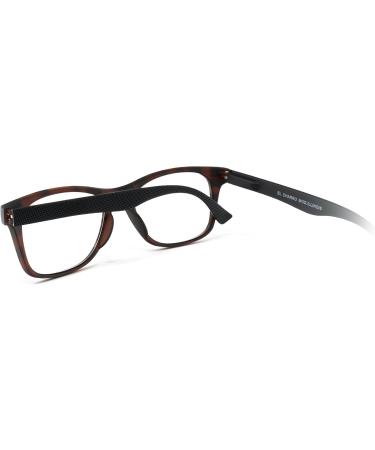 El Charro Illinois Tortoise/Black Reading Glasses - Diopter +1.5 | Stylish & Comfortable Eyewear for Global Shipping - Buy Online on GoSupps.com