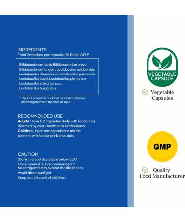 (Pack of 2) Hi Well Premium Probiotics 60Vegetarian Capsules - Buy Online on GoSupps.com