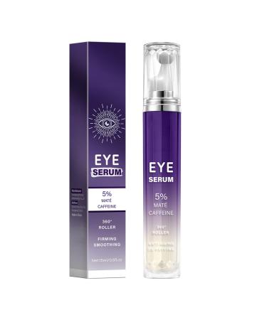 5% Caffeine Eye Cream Nourishes the Skin With Rollerball Applicator Effectively Improves Dark Circles Eye Bags and Wrinkles Reduces Fine Lines Anti-Aging Eyes Serum Moisturizing Eyes Cream