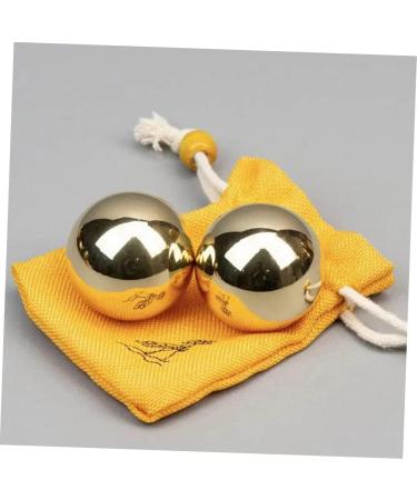 Shop Magiclulu 2-Piece Brass Exercise Ball Set | Metal Hand Massage Balls for Fitness & Relief - Portable Handheld Devices - Buy Online on GoSupps.com