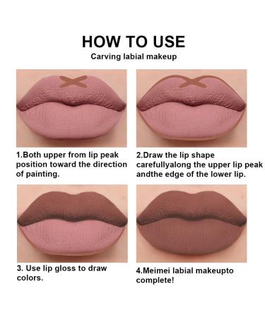 AMY'S DIARY Nude Matte Lip Liner and Liquid Lipstick Set - Long Lasting 24H Matte Lips, Waterproof Makeup Kit - Buy Online on GoSupps.com