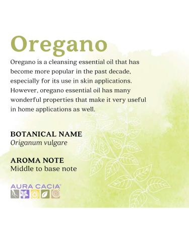 Aura Cacia Oregano Essential Oil 15ml - 100% Pure, GCMS Tested, Origanum vulgare - Buy Online on GoSupps.com