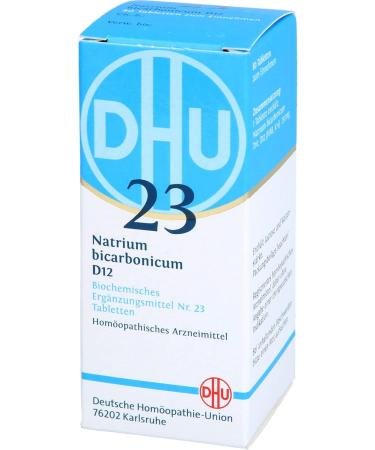 DHU Schuessler Salt No. 23 Natrium Bicarbonicum D12 - 80 Tablets for Optimal Health | International Shipping Available - Buy Online on GoSupps.com