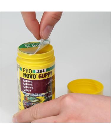 JBL Pronovo Gupy Grano - Premium Granulate Fish Feed for Guppies & Livebearers (100ml/56g) - Perfect for 3-10 cm Fish - International Shipping Available - Buy Online on GoSupps.com