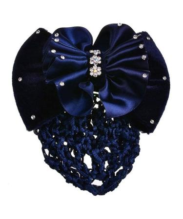 Bodhi2000 ladies hair clip with bow blue