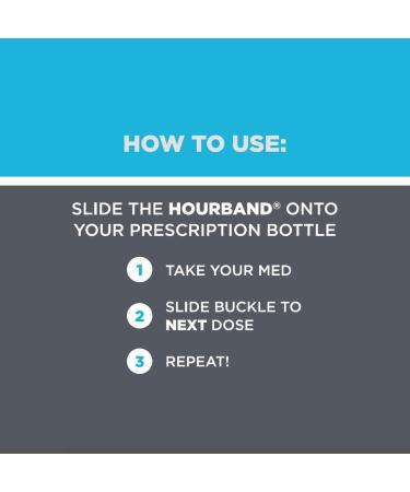 Daily Medication Reminder (Large) by Hourbands | Stay Organized & Never Miss a Dose - International Shipping Available - Buy Online on GoSupps.com