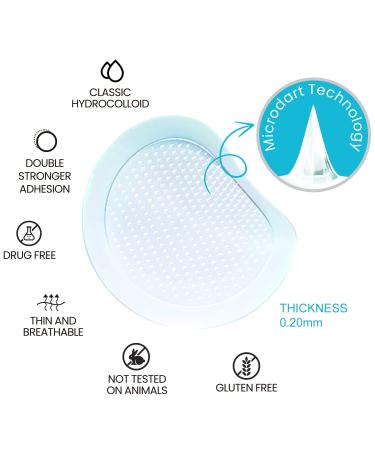 Jonov Acne Pimple Patch - Fast Acting Hydrocolloid Pimple Patches for Night - 18 Blemish Cover Stickers for Face - Buy Online on GoSupps.com