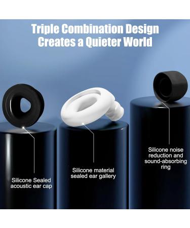 Quiet Reusable Silicone Ear Plugs with 6 Ear Tips + Ear Plug Box - Ideal for Sleeping, Work, Study, and Travel - Buy Online on GoSupps.com