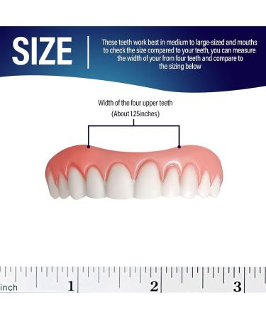 2 Pcs Cosmetic Teeth for Upper and Lower Jaw - Protect Your Teeth and Regain a Confident Smile - Buy Online on GoSupps.com