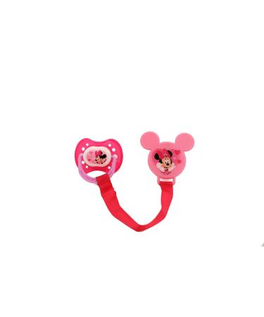 Disney Cudlie Minnie Mouse Baby Girl Pacifiers & Clips Set | 4 Pacifiers & 2 Heart Clips | Perfect for Baby Girls - Buy Online on GoSupps.com