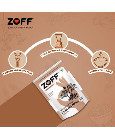 ZOFF Roasted Cumin (Jeera) Powder (100g / 3.5oz) | All Natural | Vegan |Indian Origin - Buy Online on GoSupps.com