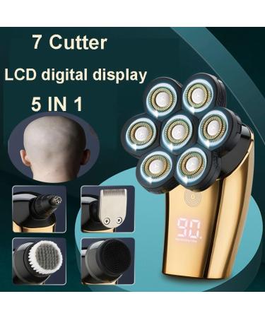 Head Shavers for Bald Men | 5-in-1 Electric Grooming Kit | Waterproof 7D Floating Razor - Buy Online on GoSupps.com