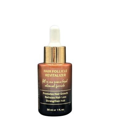 Hair Revitalizer - Ayurvedic Remedy for Growth Fall Protection Follicle Nourishment & Moisturization | All Hair Types | 10 Potent Oils 1 Fl. Oz.