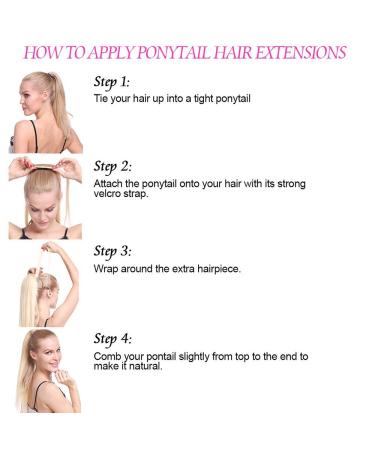 Sego Long Curly Clip-In Ponytail Hair Extension Real Hair Wrap Ash Brown & Bleach Blonde Mix 58.5 cm - Buy Online on GoSupps.com