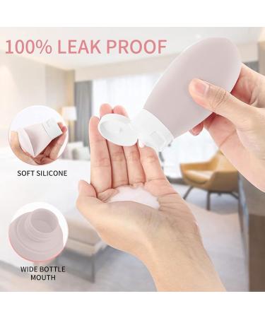 Thinton 8-Piece Travel Bottles Set | 60ml Leak-Proof Containers for Shampoo Cream & Body Care - Perfect for International Travel - Buy Online on GoSupps.com