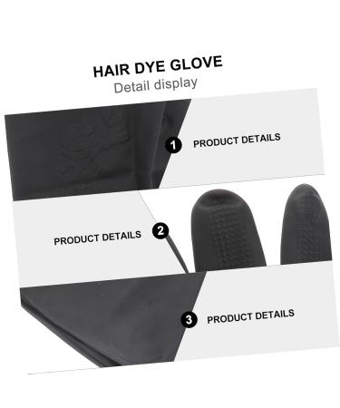 PLAFOPE 3 Pairs Hair Dye Glove Barber Gloves Hair Shampoo Gloves Hair Salon Gloves - Buy Online on GoSupps.com