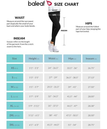 Baleaf Women's Thermo Leggings with Pockets | High Waist Hiking & Running Pants | Compression Fitness Trousers | Water-Repellent XL Black - Buy Online on GoSupps.com