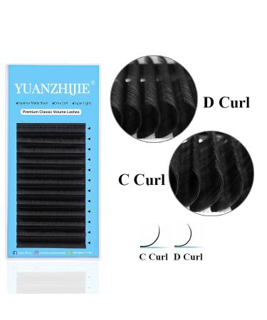 Eyelash Extensions 0.05 C Curl | 8-15mm Mixed Tray | Soft Matte Dark Individual Classic Lashes | YUANZHIJIE Professional Supplies - Buy Online on GoSupps.com