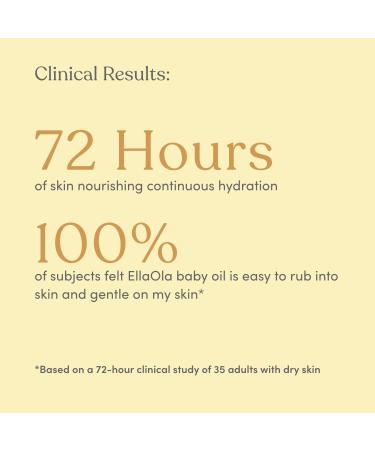 EllaOla Baby Massage Oil 5 fl. oz. | 100% USDA Organic | Cradle Cap Care | Plant Based Ingredients | Fragrance-Free | Moisturizing Formula - Buy Online on GoSupps.com