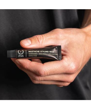 ZEUS Mustache Styling Wax - Mega Hold Water Based Moustache Wax for Men - 3 Pack | International Shipping Available - Buy Online on GoSupps.com