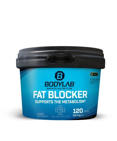 BODYLAB24 FAT blocker 120 capsules a combination of 90mg vitamin C and 1500mg chitosan to support a fat -reduced diet