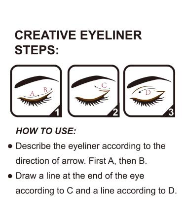 Liquid Eyeliner Pens Set - 5 Shades: Black White Brown Red Blue | Nude & Matte Eyeliner for Women - Long-Lasting Waterline Formula - Buy Online on GoSupps.com