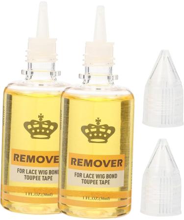 minkissy 2 Hair Extension Glue Remover 30ml Toupee Remover Extension Tape Remover Bonding Glue Remover Lace Glue Remover Adhesive Remover Hair Remover 30ml Glue Remover Plastic Wig Extend 8.50X3.00X3.00CM Yellow - Buy Online on GoSupps.com