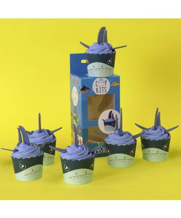 PME Cupcake Decorating Kit with Edible Toppers Shark Attack - Buy Online on GoSupps.com
