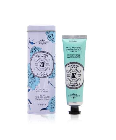 La Chatelaine Hand Cream Tin | 20% Organic Shea Butter  Argan Oil & Calendula | Moisturizing & Nourishing | 2.3 Oz (Coconut Milk) - Buy Online on GoSupps.com