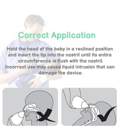 iSiMEE Baby Nasal Aspirator - Electric Mucus Sucker with Music, 2 Tip Sizes, Safe & Hygienic for Infantsم€گGreenم€‘ - Buy Online on GoSupps.com