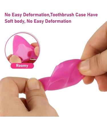 Buy Tyeqwt 6-Piece Silicone Toothbrush Covers - Portable Toothbrush Caps for Travel Camping and Home Use - Buy Online on GoSupps.com