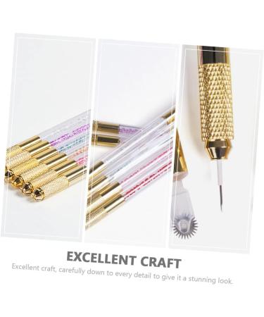 OHPHCALL Embroidery Pencil Eyebrow Pencil Double Sided Manual Pen Microblading Eyebrow Pen Pink Aluminum - Buy Online on GoSupps.com