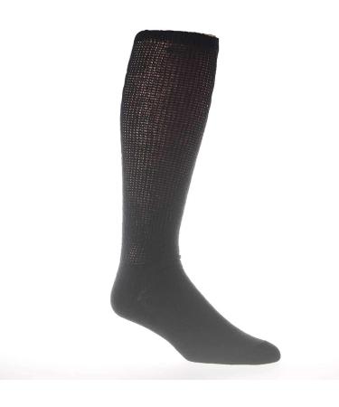 Physician's Choice 12 Pair Black Diabetic Knee High Socks for Big Men 13-15 - Buy Online on GoSupps.com