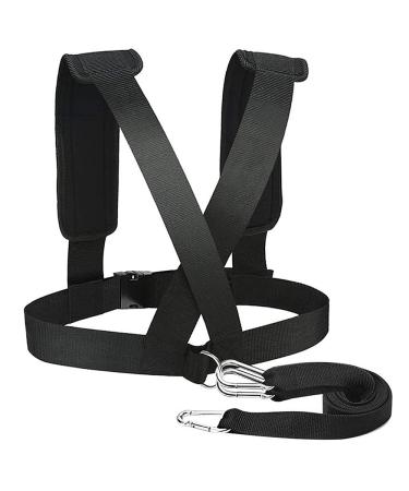 Adjustable Training Belt Resistance Elastic Belt Running Safety Training Rope Sled Harness Tire Pulling Harness Workout Resistance Bands Speed Training