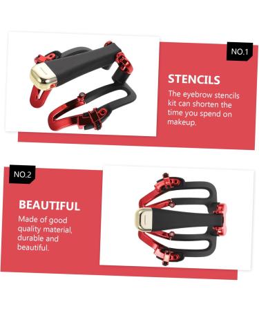 NOLITOY 1pc Eyebrow Tool Template Drawing Threading Handheld Tool Hair Care Product Cosmetic 14x11.5cm Black - Buy Online on GoSupps.com