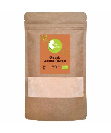 Organic Lucuma Powder - Certified Organic - by Busy Beans Organic (100g) 100.00 g (Pack of 1)