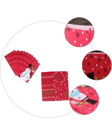 LALAFINA 20pcs Christmas Paper Bag Candy Bags Cute Christmas Goodie Bag Christmas Candy Pouch Kraft Paper - Buy Online on GoSupps.com