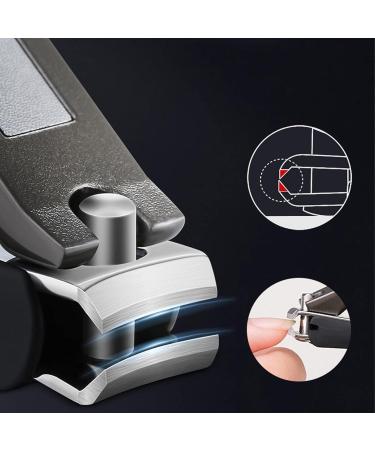 HCHGJKN Nail Clippers 4 Colors Anti-splash Manicure Pliers Nail Clippers Stainless Steel With Hanging Hole Portable Nail Clipper(Red) - Buy Online on GoSupps.com