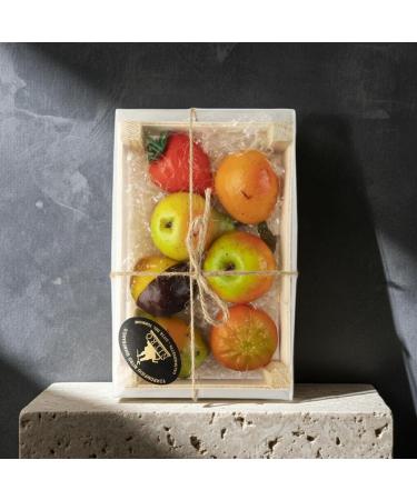  Torronificio Nitro Artisanal Sicilian Martorana with Fruit | Handmade with almond paste | Typical Sicilian dessert | Gourmet gift idea | Gluten-free | 500g wooden box - Buy Online on GoSupps.com