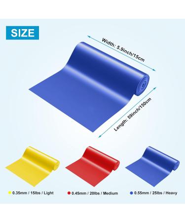Skin-Friendly Resistance Bands Set of 3 - 1.5M/4.9ft with 3 Levels for Strength Training Yoga Gym Pilates - Buy Online on GoSupps.com