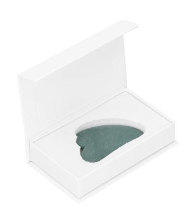 Scratch plate scratch massage device Heart -shaped board polished massage health relaxation crystal scratch plate for face shoulder leg belly (#1)