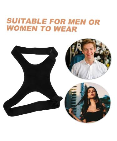 Gatuida Belt Holder Brace Shoulder Rest Straightener Men Women Posture Band Black Polyester - Buy Online on GoSupps.com