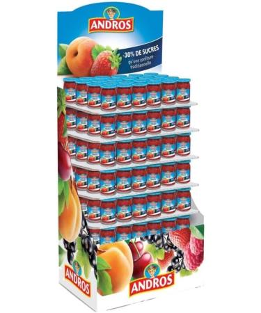 ANDROS - Light Strawberry Jam 350G - Pack of 4 - Sold By Lot - Buy Online on GoSupps.com