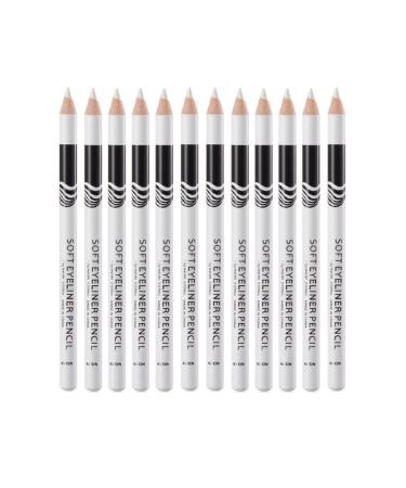 White Eyelin pencil Nacguo Professional waterproof durable eyeliner makeup pencil-soft line easy glide-multi-purpose-makeup tool works as an eye shadow highlighter Lipiner