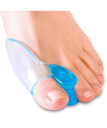 Bunion Cushion Protector 1 Pair - Toe Separator Gel Pads for Foot Pain Relief - Self Pedicure Corns Treatment - Blue, One Size - Buy Online on GoSupps.com
